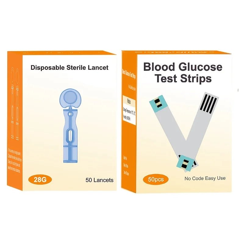 VGM04 Blood Glucose Monitor Kit with 50 Test Strips – 5s Results Blood Glucose Monitor Qst 50 plus 50