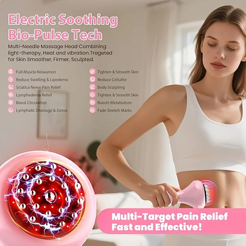 9-Level Electric Gua Sha Massager – Vibration & Microcurrent Electric Body Massager Qst