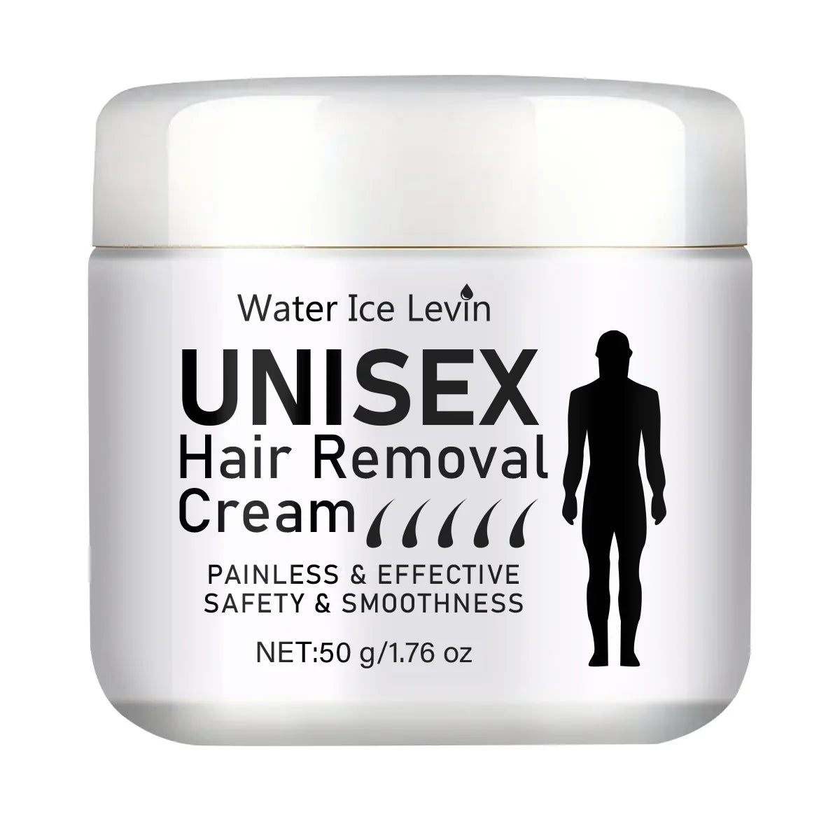 Unisex Gentle Hair Removal Cream – Hydrating & Nourishing 50g Hair Removal Cream Qme WHITE