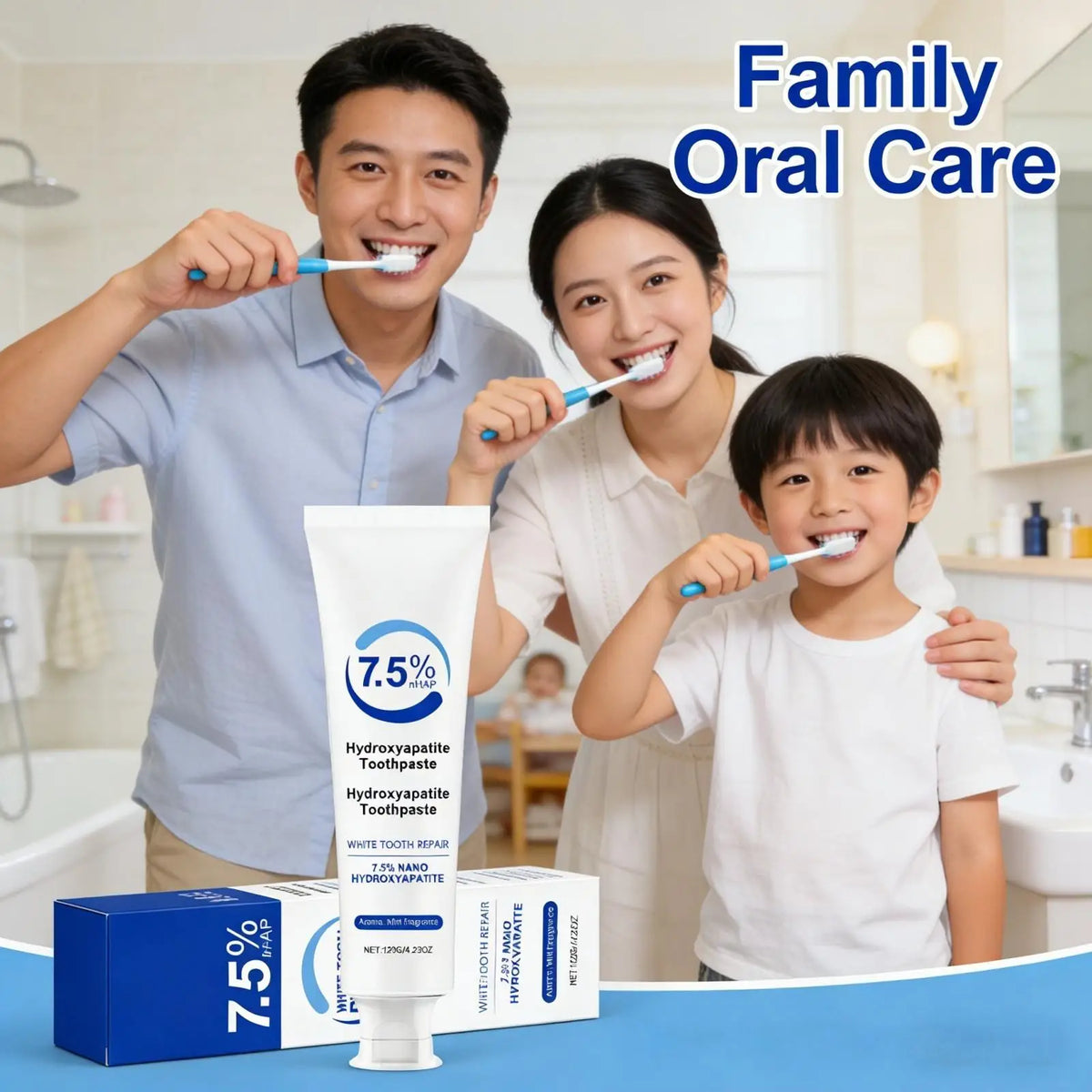 Nano Hydroxyapatite Toothpaste – Whitening Mint 120g Whitening Toothpaste Qst