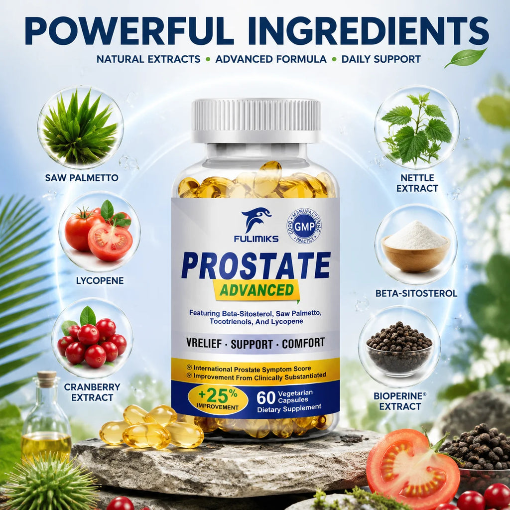 Prostate Support Capsules – Saw Palmetto & Beta-Sitosterol Prostate Supplement Qst