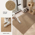 Sisal Cat Scratching Mat – Non-Slip, Cuttable Pineapple Design Cat Scratching Mat Qst camel 60cmX90cm