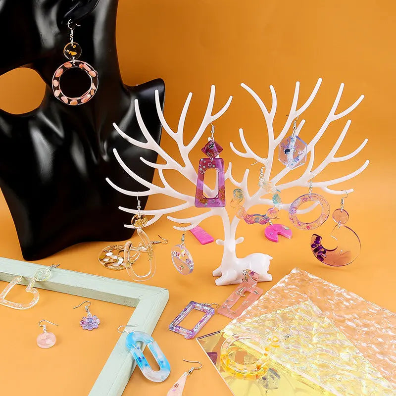Silicone Earring & Pendant Resin Molds – DIY Jewelry Casting Set Silicone Resin Mold Set Qme