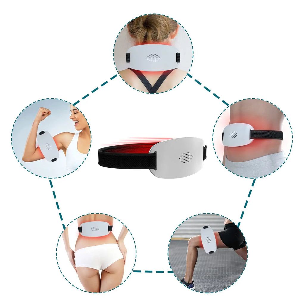 Red Light Therapy LED Belt Wrap – 100 Diodes, 660nm Wearable Panel Red Light Therapy Wrap Qst