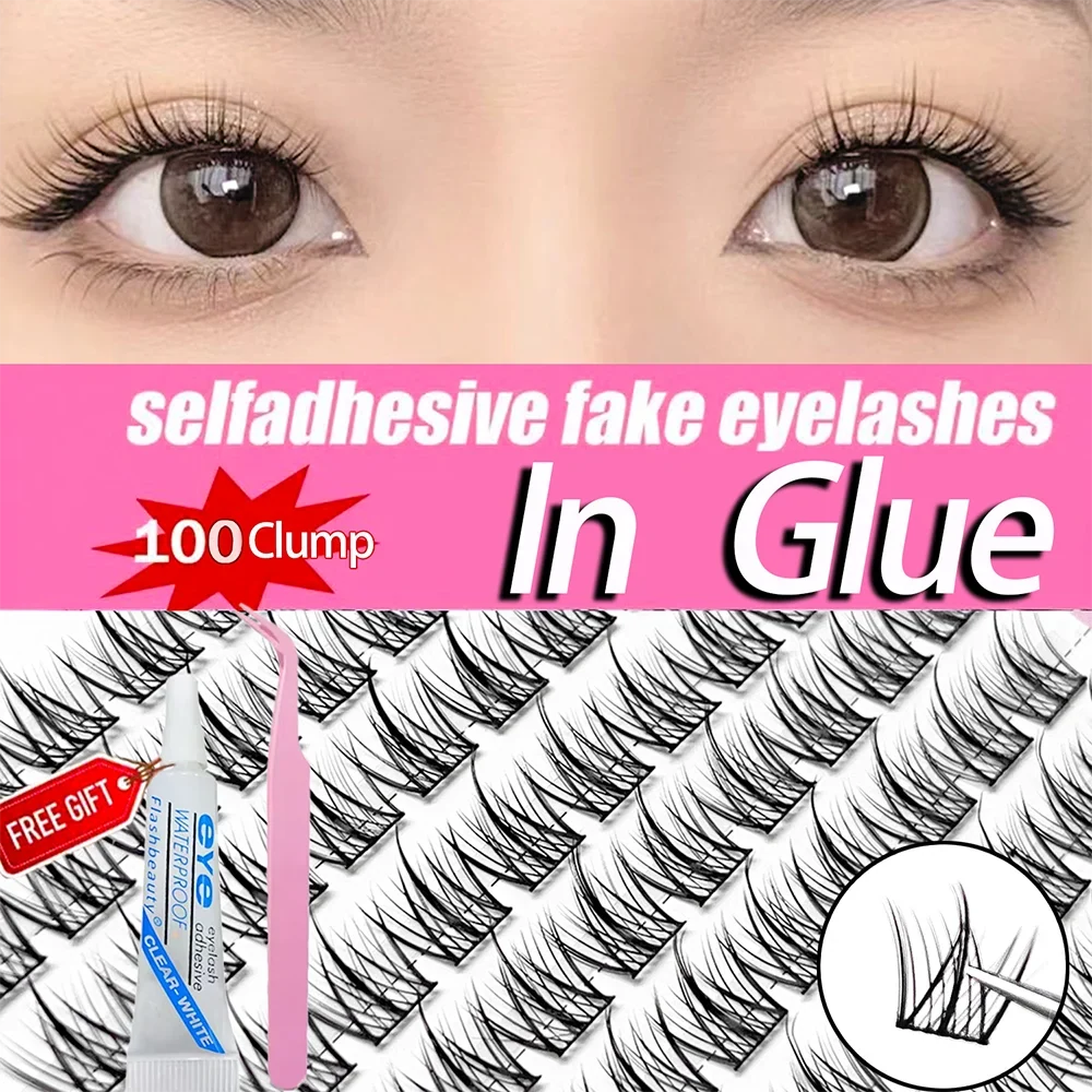 3D Wispy Self-Adhesive False Eyelashes – Easy Apply, Reusable False Eyelashes Qme