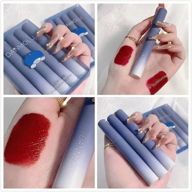 Matte Lipstick Set 5 Colors – Waterproof & Non-Stick | Qme Matte Lipstick Set Qme