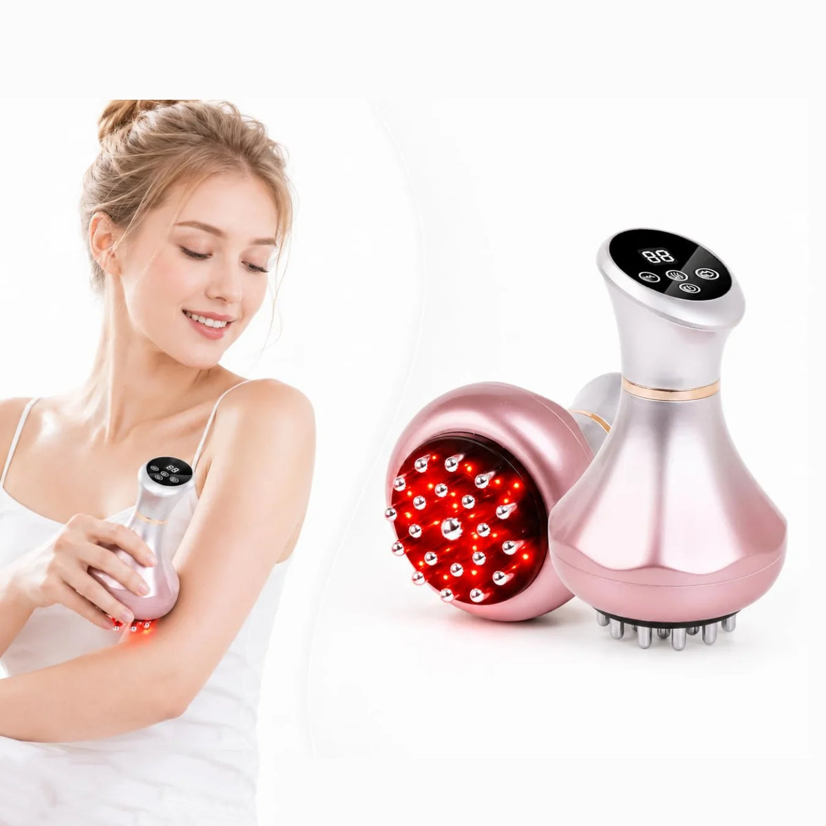 4-in-1 Electric Body Massager – Red Light, Heat & Microcurrent Electric Body Massager Qst