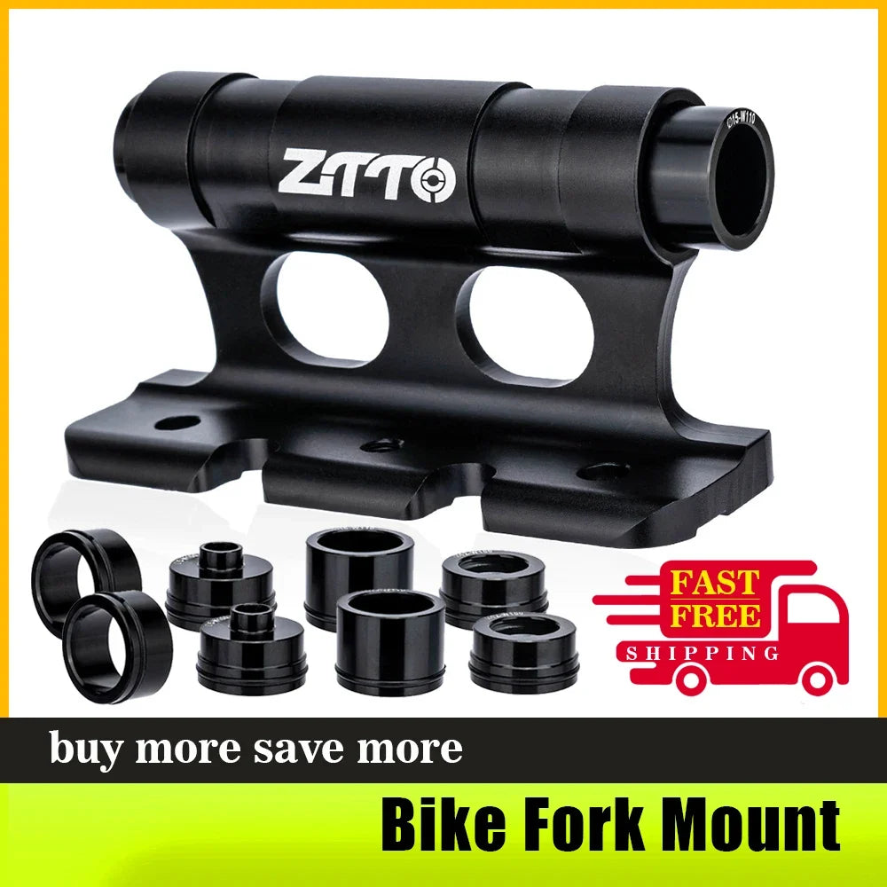 ZTTO Bike Fork Mount Quick Release Thru Axle Car Carrier Block Bike Fork Mount Carrier Qme