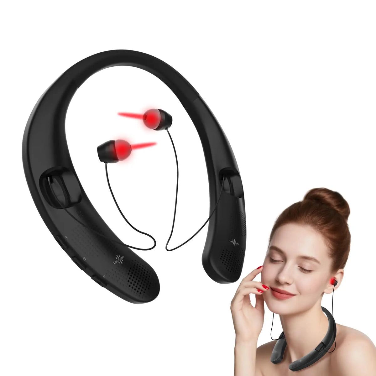 650nm Red Light Ear Therapy Device – 3 Levels & 3 Ear Tips Red Light Therapy Device Qst