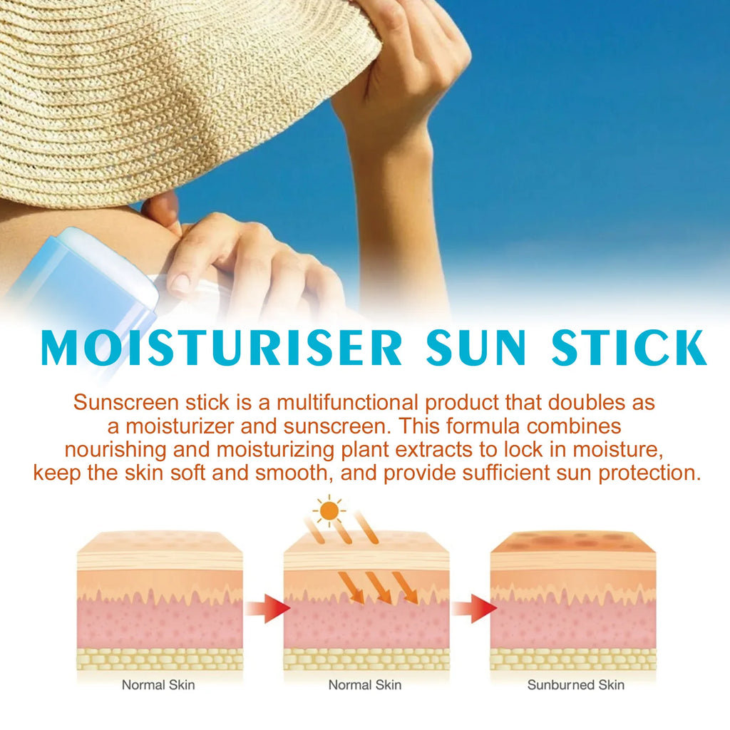 SPF 50 UV Protection Sun Stick – Waterproof & Moisturizing Sunscreen Stick Qst