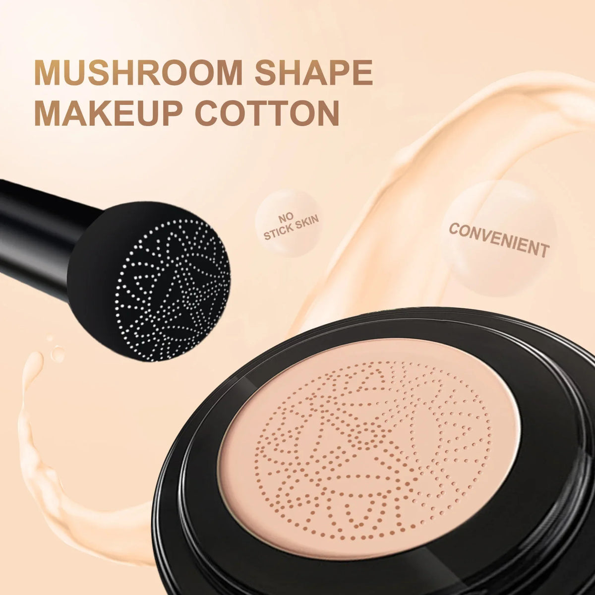 EELHOE Mushroom Head BB Cream – Air Cushion Foundation Air Cushion BB Cream Qst