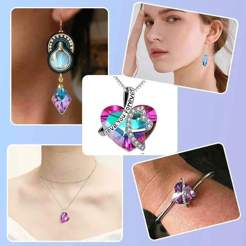 Austria Crystal Rhinestone Beads & Charms for DIY Jewelry Making Rhinestone Craft Beads Qme