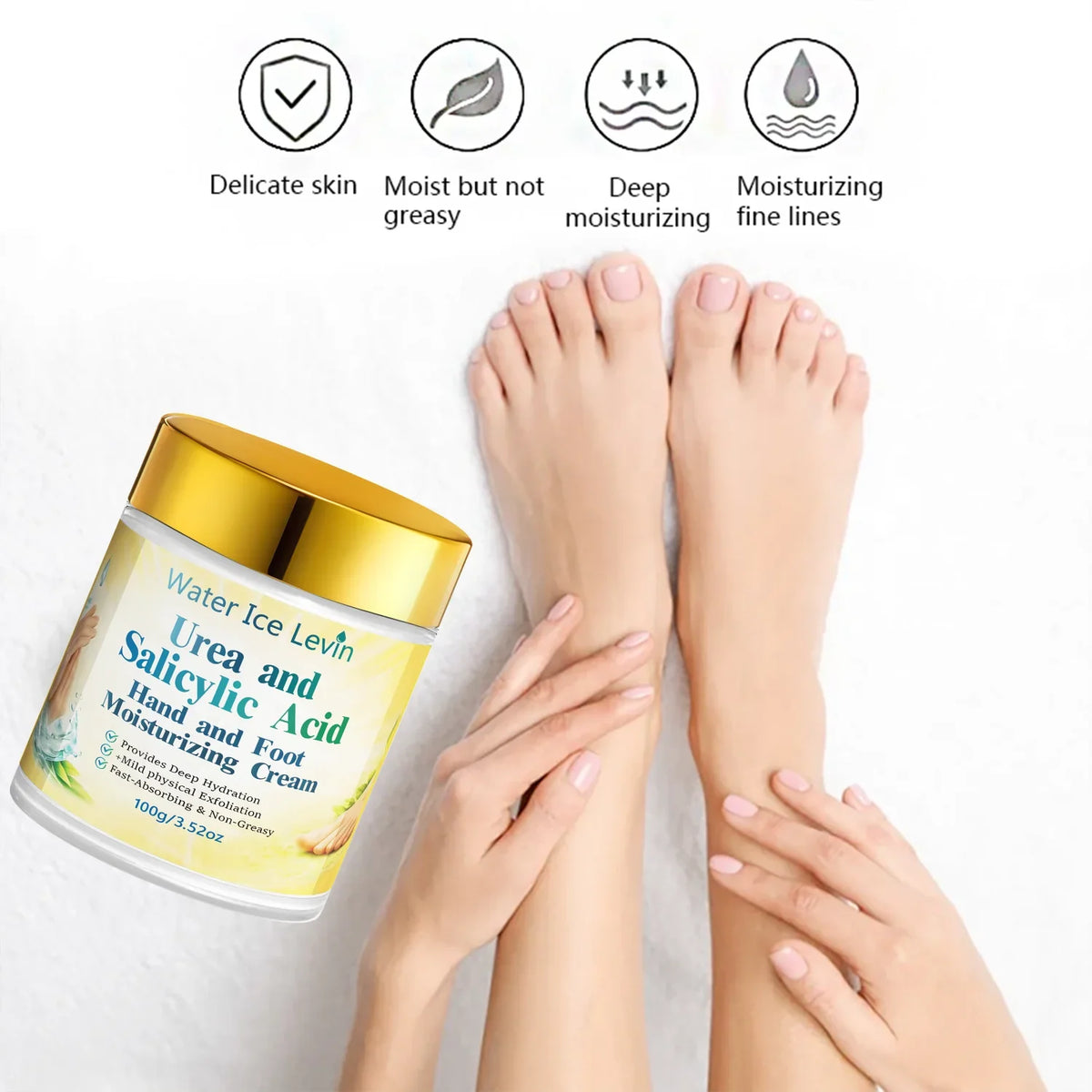 Urea Hand & Foot Cream – Hydrating Mild Exfoliation 100g Hand & Foot Cream Qme