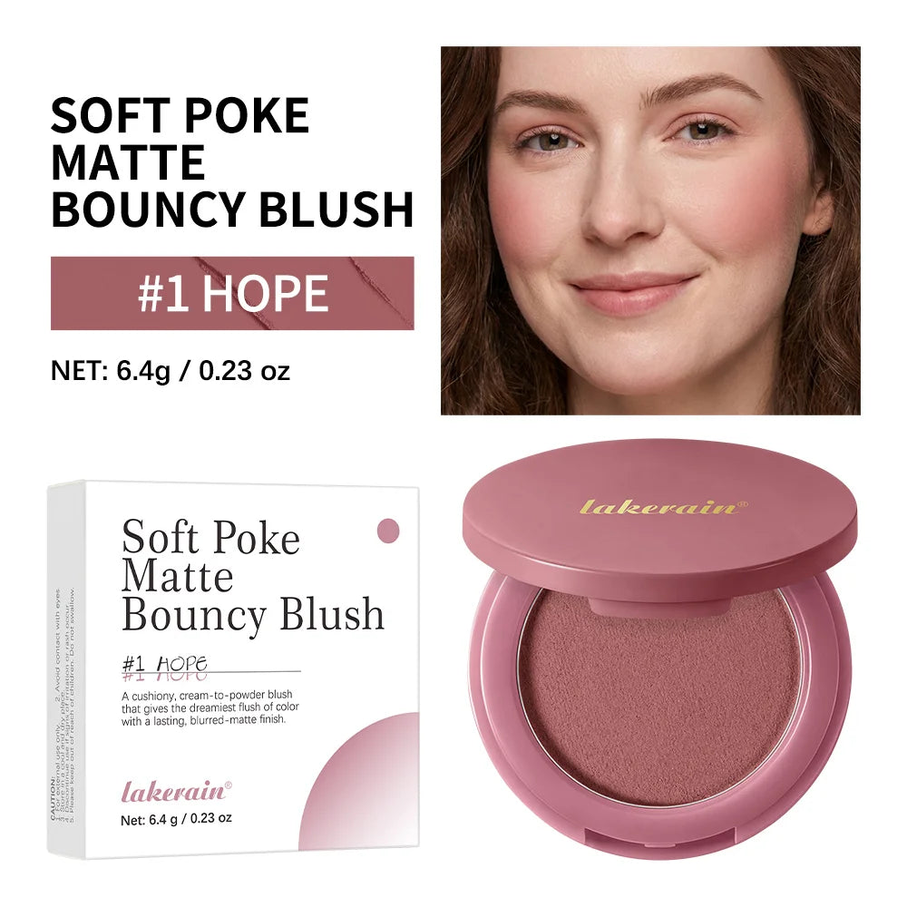 Lakerain Matte Air Cushion Blush – Natural Cheek Color Cheek Blush Qst 01