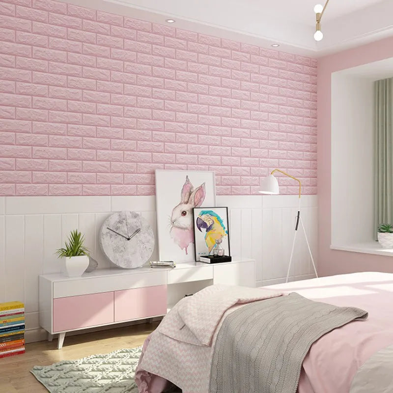 3D Self-Adhesive Waterproof Vinyl Wall Stickers – 18 Colors 3D Wall Stickers Qme