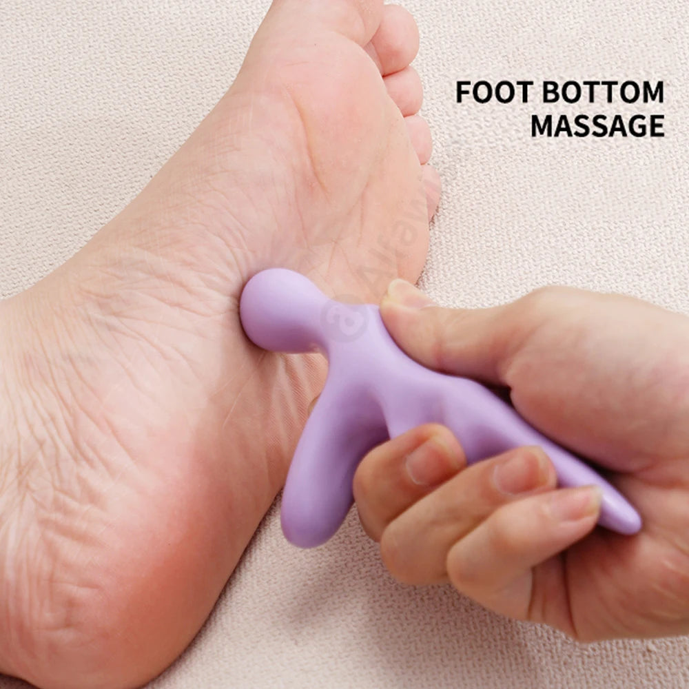 Acupressure Handheld Foot Massager – Trigger Point Body Tool Handheld Massager Qst