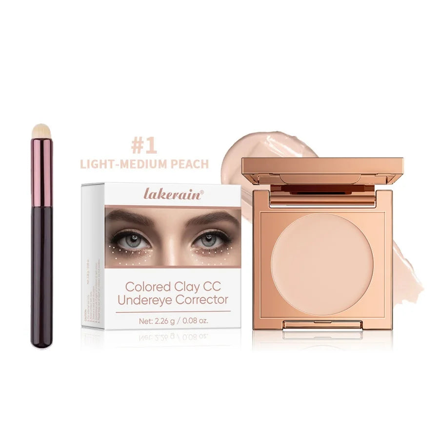 Eye Concealer Corrector with Brush – Moisturizing Coverage Eye Concealer Corrector Qst 01