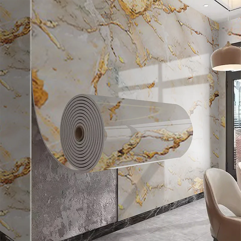 Marble Peel & Stick Wall Panel Wallpaper – European Style Peel & Stick Wallpaper Qme