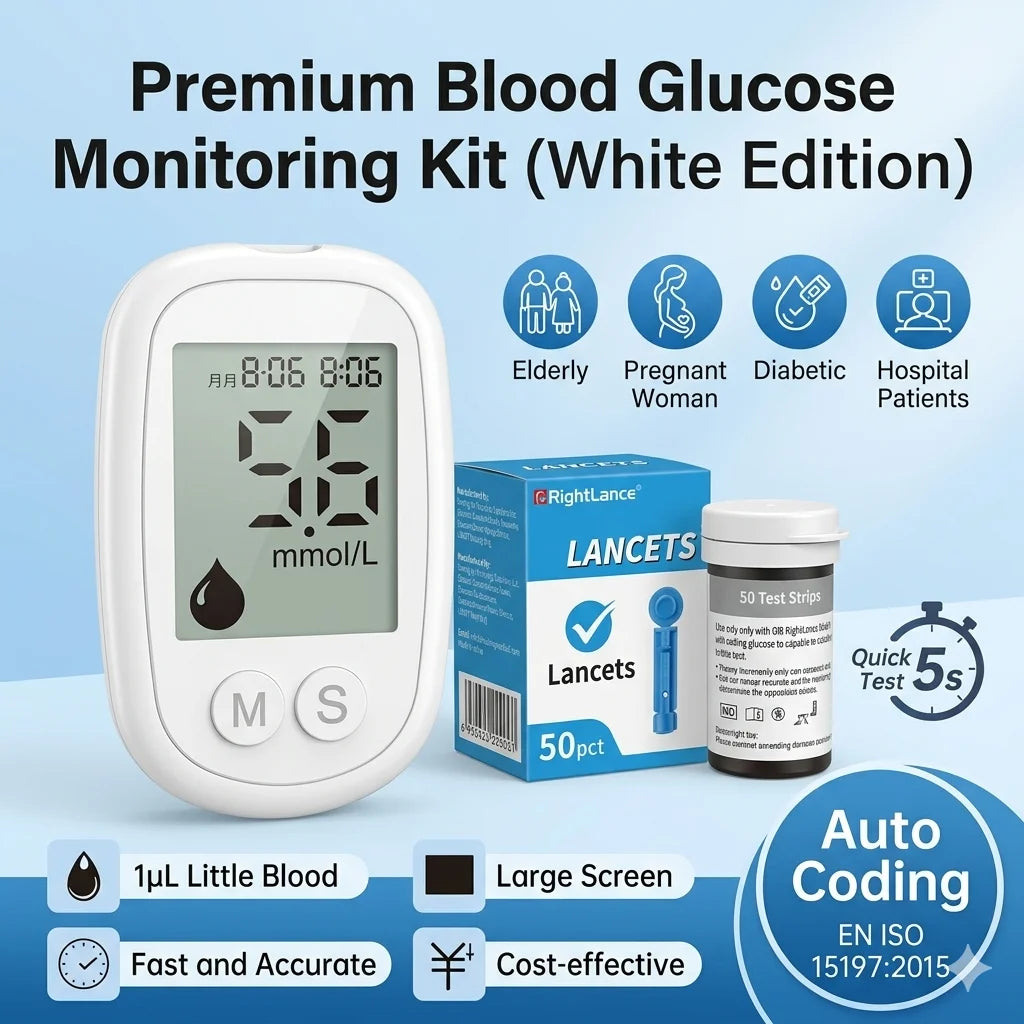 VivaGuard VGM04 Blood Glucose Meter Kit – 50 Strips & Lancets Blood Glucose Meter Qst