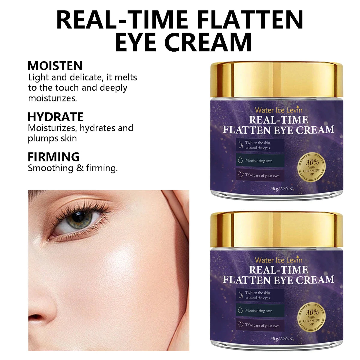 Firming Eye Cream – Collagen, Caffeine & Retinol | Qme Eye Cream Qme