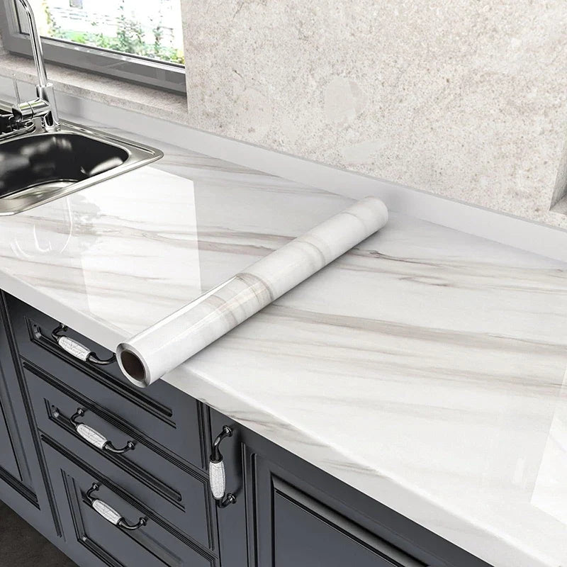Peel & Stick Waterproof Oil-Resistant Wallpaper – Kitchen & Bath Peel & Stick Wallpaper Qme