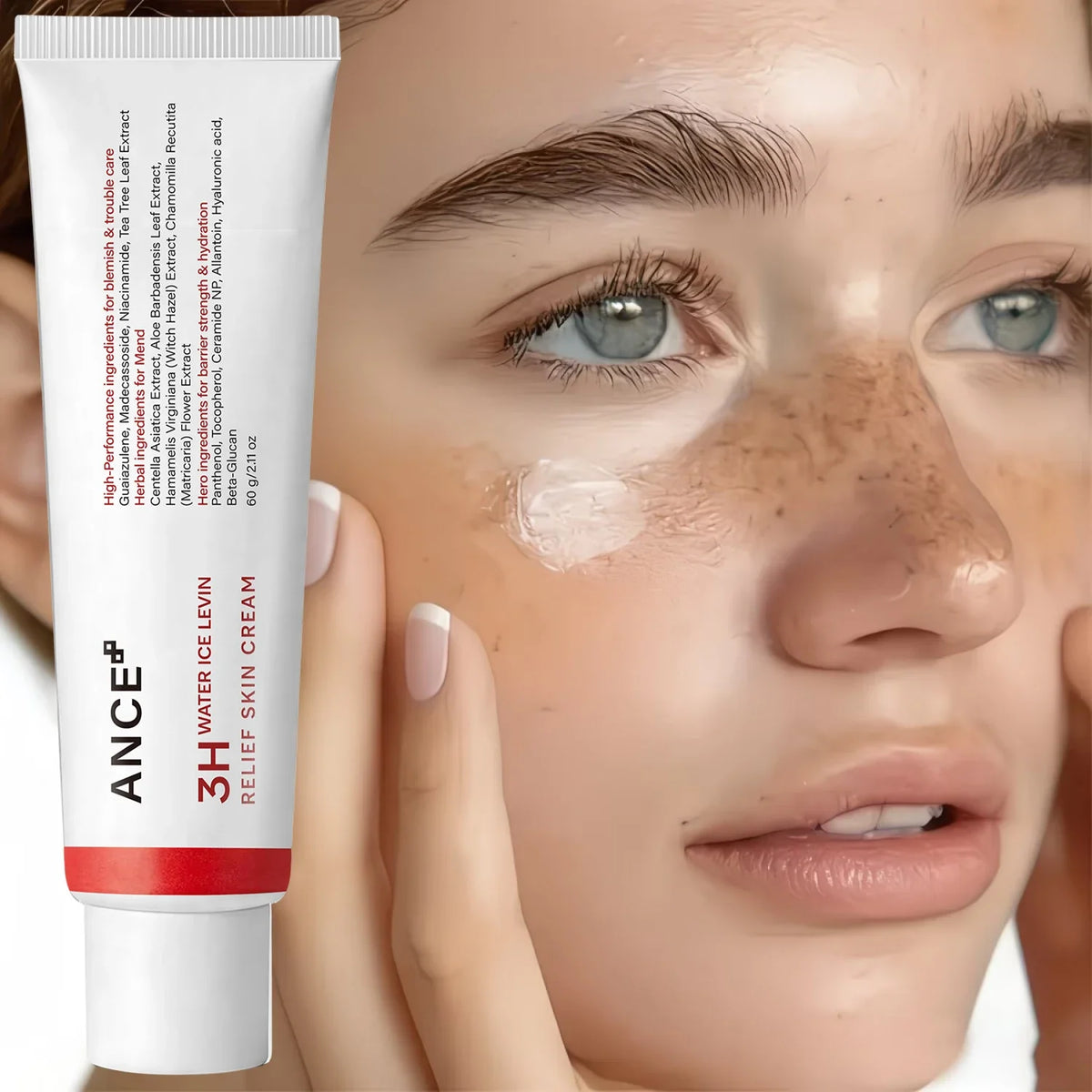Niacinamide & Centella Face Cream – Hydrating Blemish Care Face Moisturizer Cream Qme