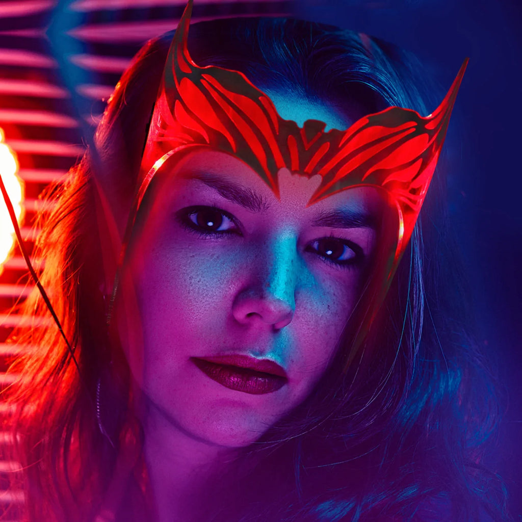 Scarlet Witch Glowing Acrylic Cosplay Helmet & Headwear Cosplay Helmet Qme