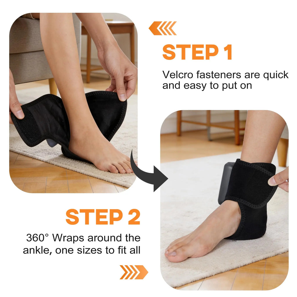 Cordless Foot & Ankle Massager with Heat & Vibration | Jitesy Foot Ankle Massager Qst