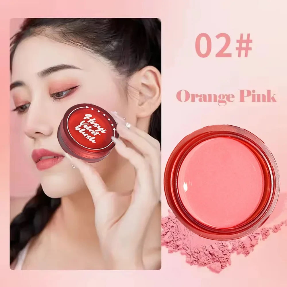 Qme Putty Blush – Creamy High-Pigment Long-Lasting Glow Cream Blush Qme Orange Pink