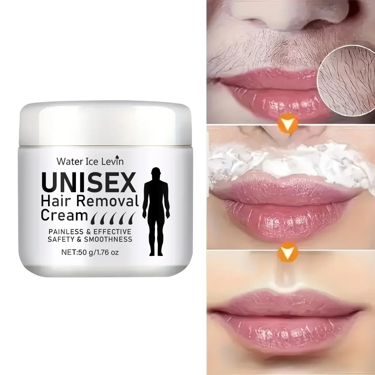 Unisex Gentle Hair Removal Cream – Hydrating & Nourishing 50g Hair Removal Cream Qme