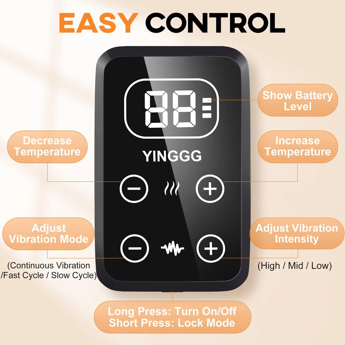 Cordless Foot & Ankle Massager with Heat & Vibration | Jitesy Foot Ankle Massager Qst