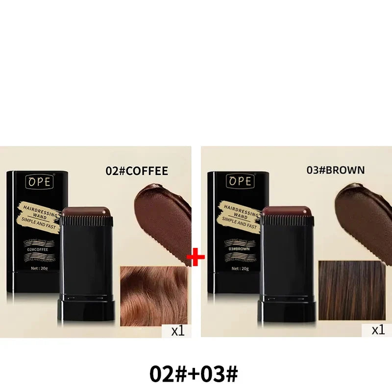 2-in-1 Beard Filler Powder & Styling Brush – Washable Dye Beard Filler Powder Qme 02 03