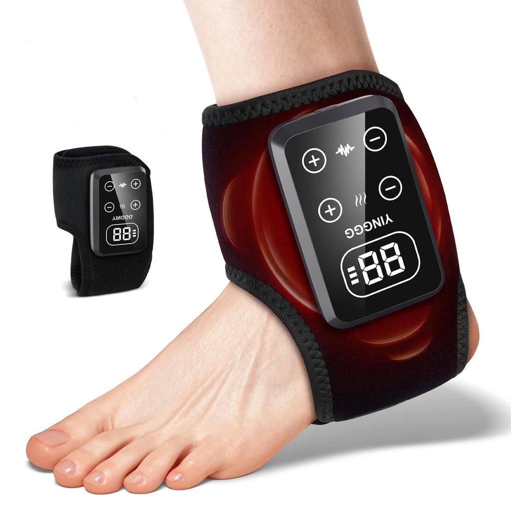 Cordless Foot & Ankle Massager with Heat & Vibration | Jitesy Foot Ankle Massager Qst 1-Pack