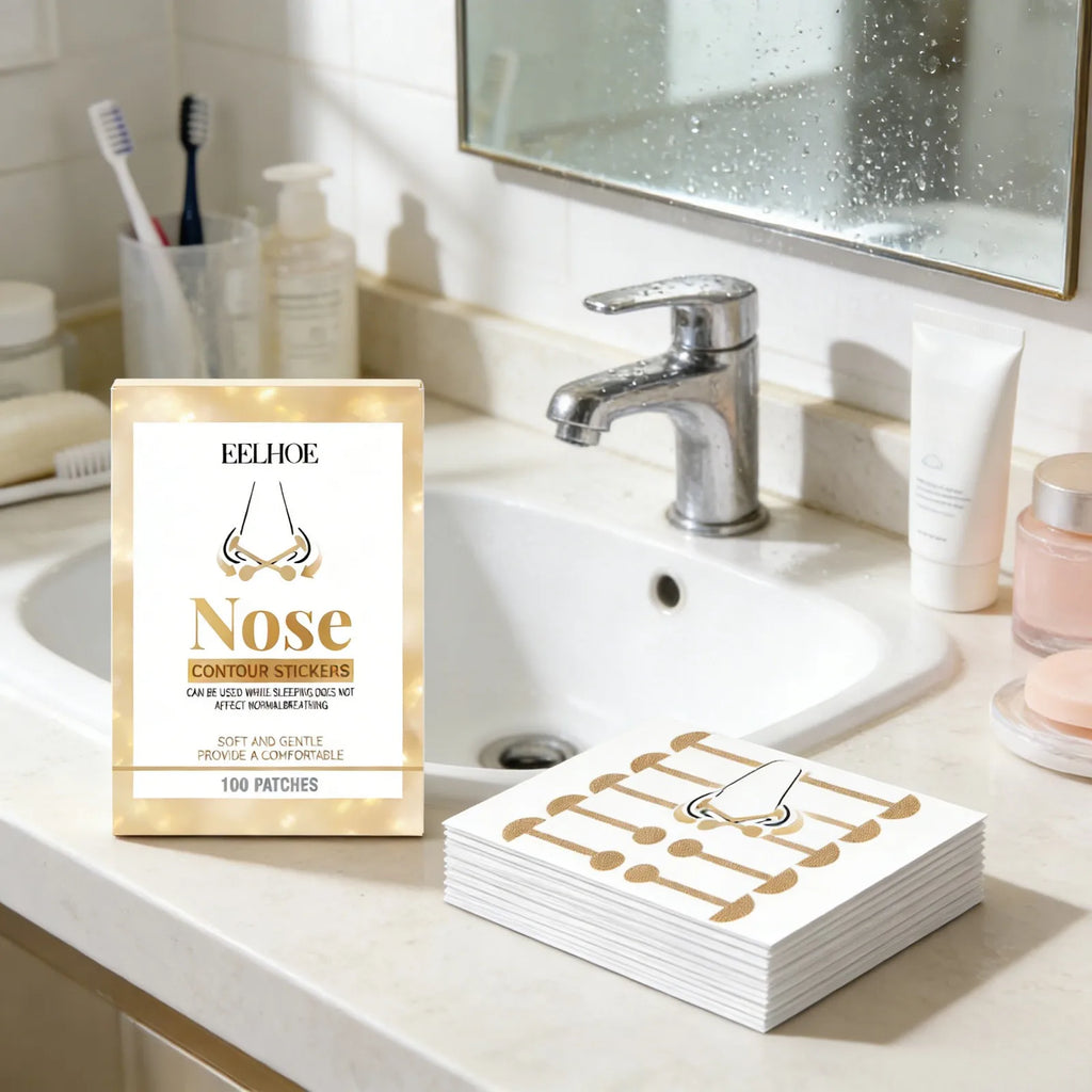 EELHOE Nose Contouring Sculpting Patches – Self-Adhesive Strips Nose Sculpting Patch Qst