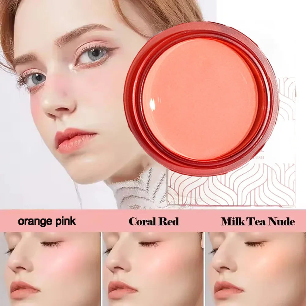 Qme Putty Blush – Creamy High-Pigment Long-Lasting Glow Cream Blush Qme