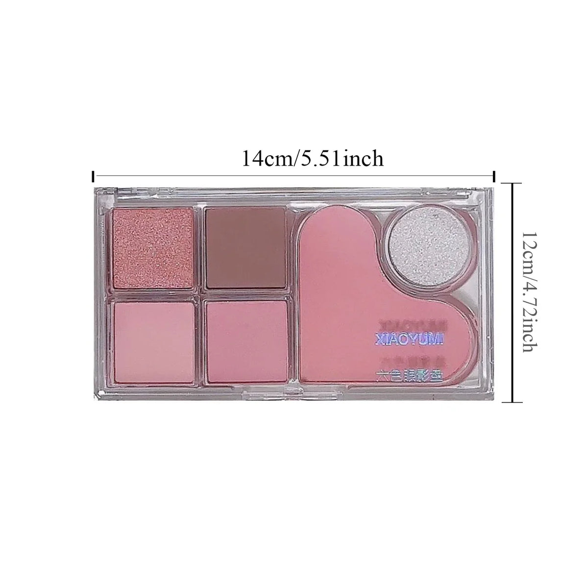 6-Color Pearlescent & Matte Earth-Tone Eyeshadow Palette Eyeshadow Palette Qme