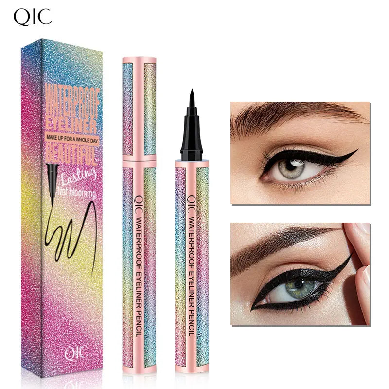 Starry Sky Black Liquid Eyeliner Pen – Waterproof, Quick Dry Liquid Eyeliner Pen Qme Q612