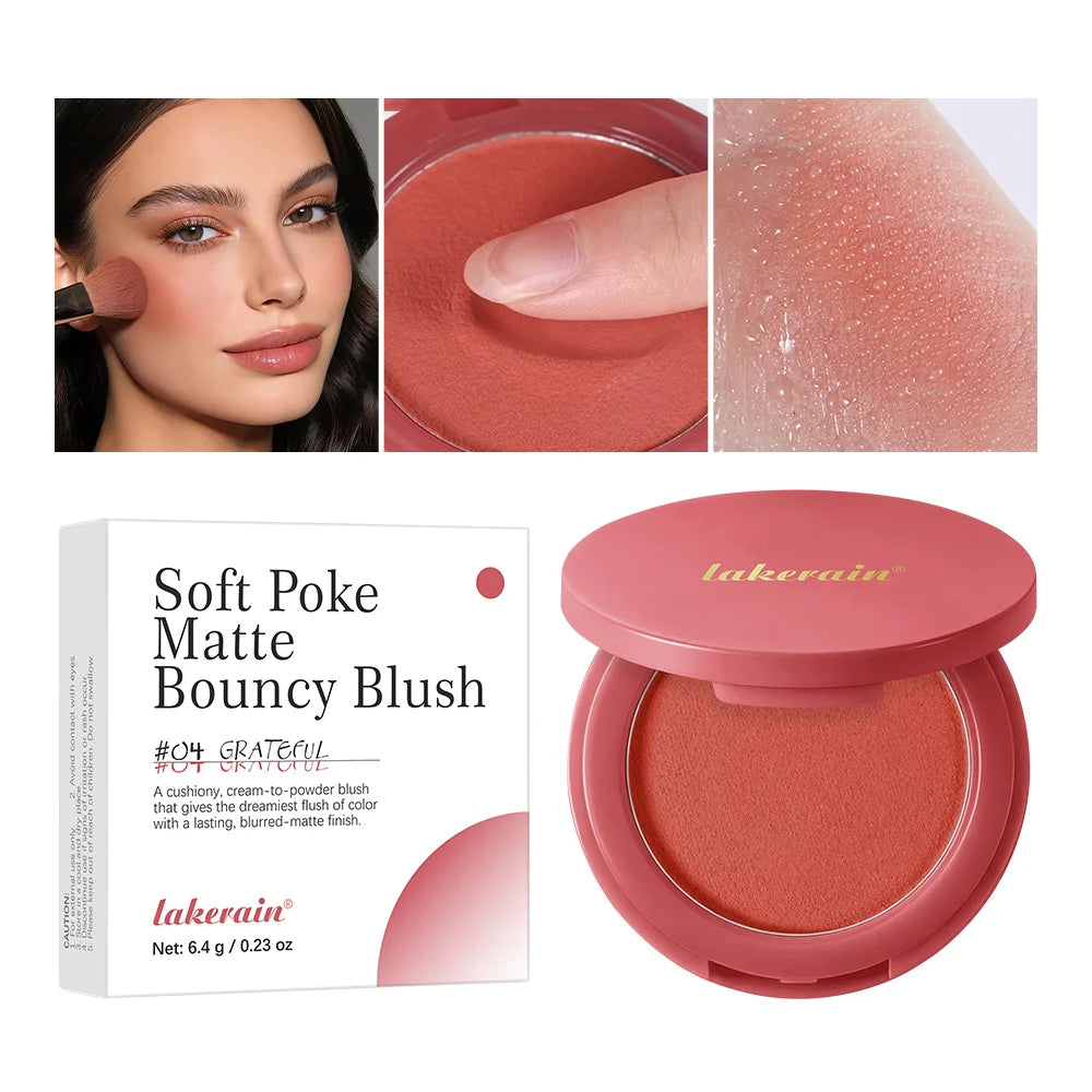 Lakerain Matte Air Cushion Blush – Natural Cheek Color Cheek Blush Qst