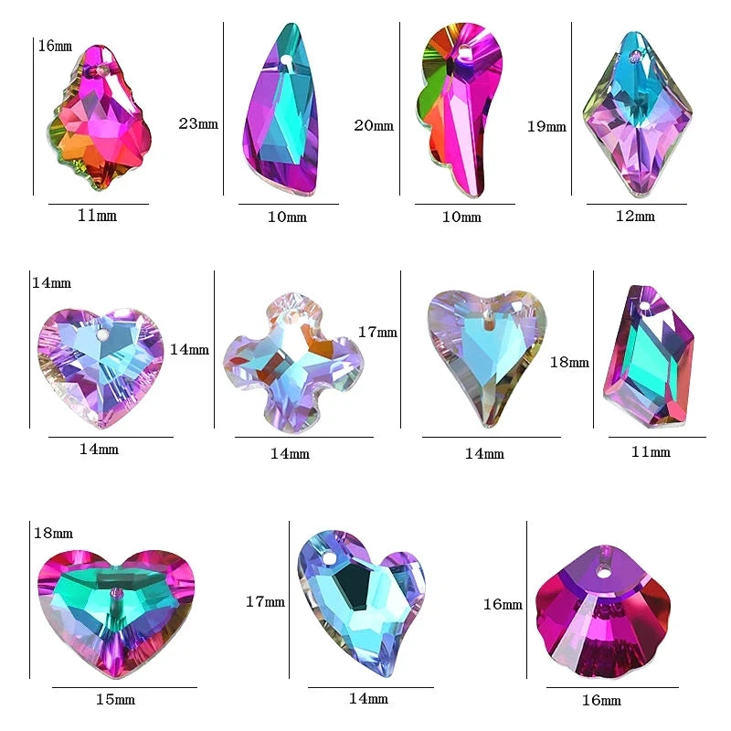 Austria Crystal Rhinestone Beads & Charms for DIY Jewelry Making Rhinestone Craft Beads Qme