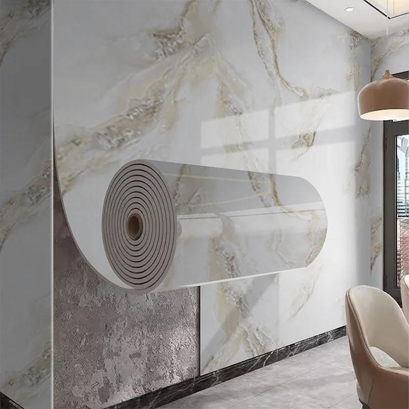 Marble Peel & Stick Wall Panel Wallpaper – European Style Peel & Stick Wallpaper Qme