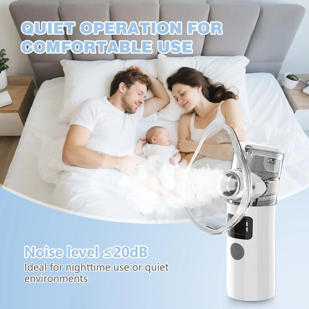 Portable Mesh Nebulizer – Rechargeable Handheld Atomizer Mesh Nebulizer Qst