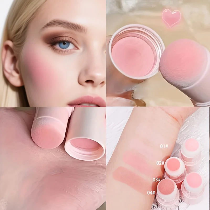 ZVEV Cloud Soft Matte Blush Stick – Korean Moisturizing Matte Blush Stick Qme