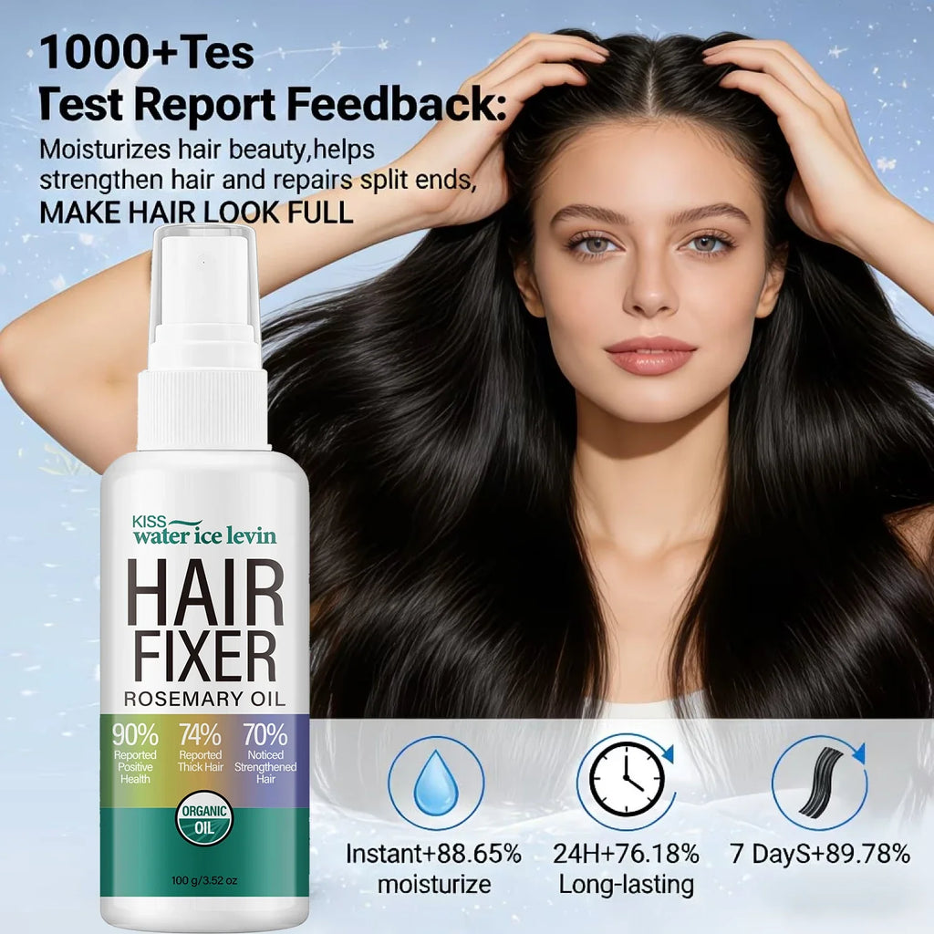 Rosemary Oil Hair Fixer Spray – Collagen & Bee Venom 100g Hair Fixer Spray Qme