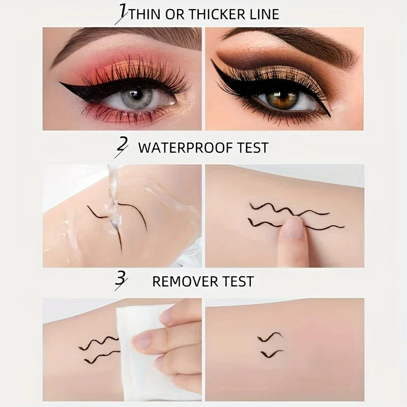Qme Waterproof Matte Liquid Eyeliner | Long-Lasting Smoky Eye Liquid Eyeliner Qme