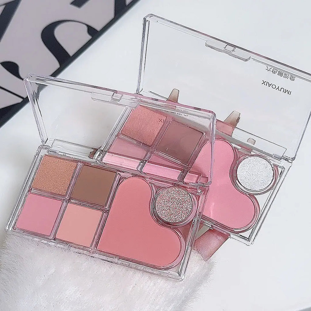 6-Color Pearlescent & Matte Earth-Tone Eyeshadow Palette Eyeshadow Palette Qme