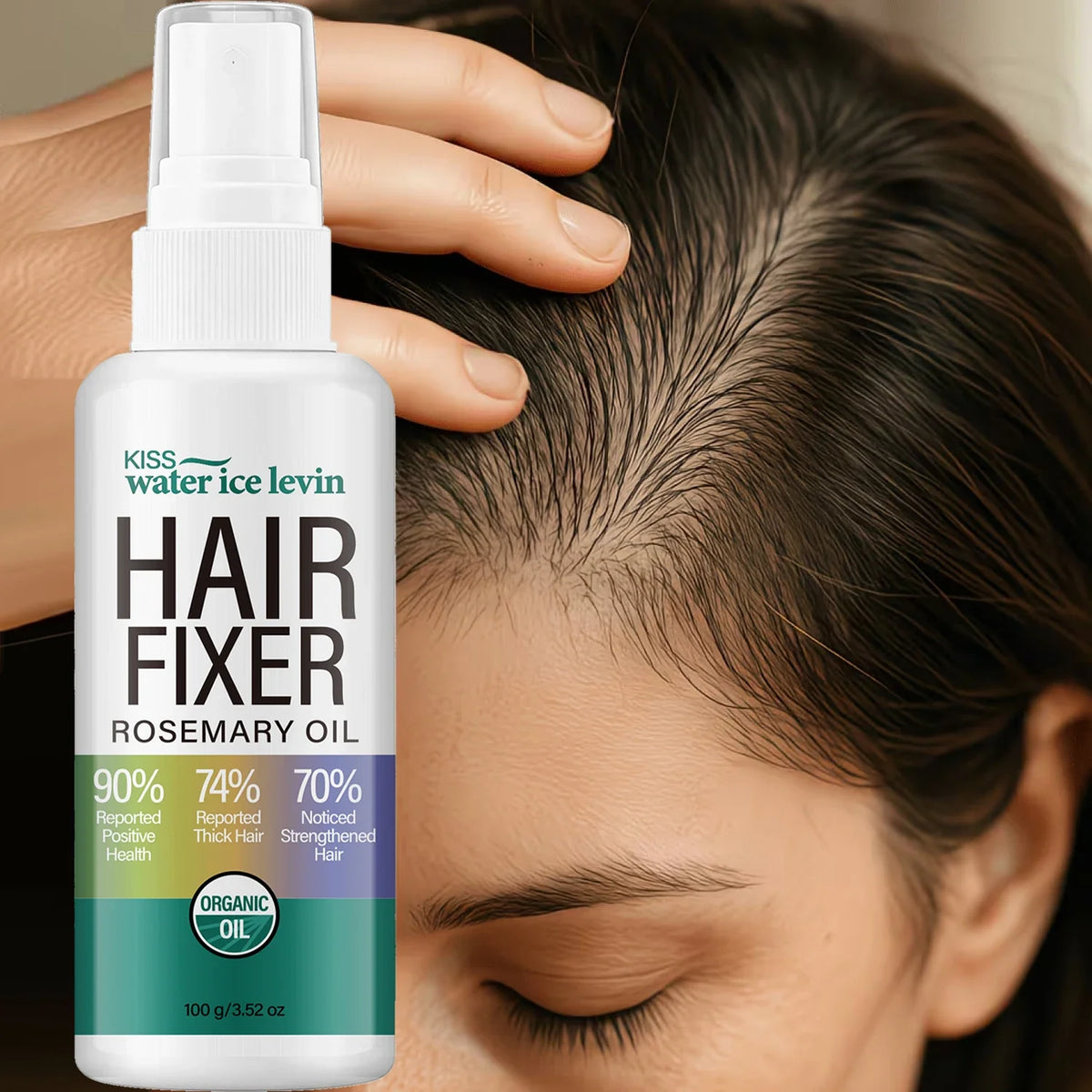 Rosemary Oil Hair Fixer Spray – Collagen & Bee Venom 100g Hair Fixer Spray Qme