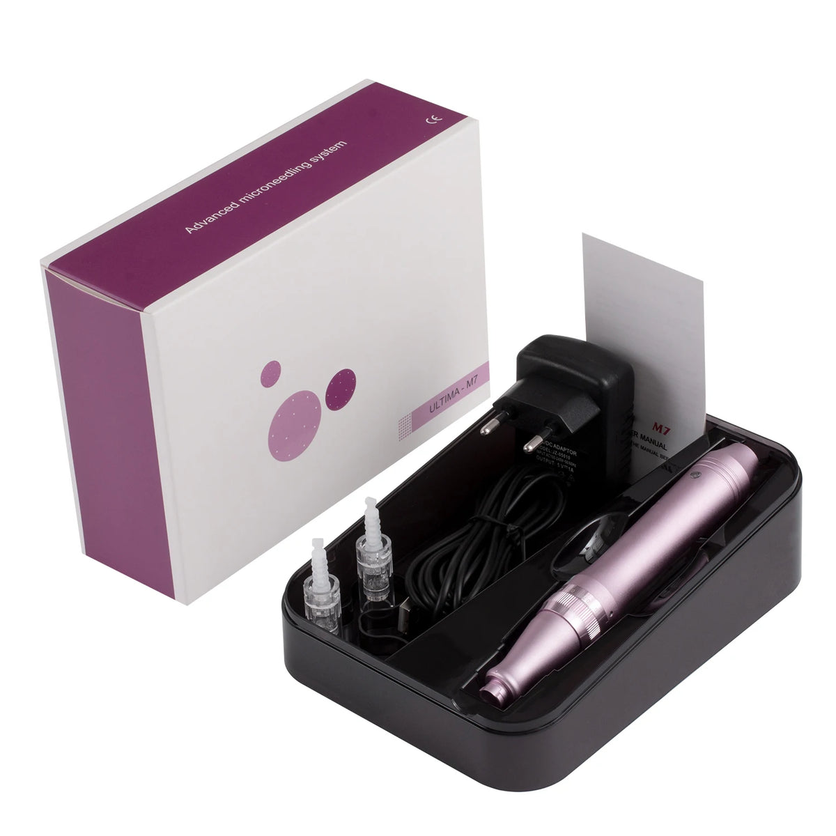 Dr. Pen M7-C Wired Microneedling Pen + 2 Cartridges 0.25mm Microneedling Pen Qst