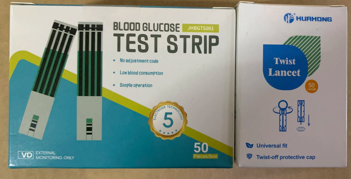VivaChek Ino Glucometer Kit with Test Strips & Lancets Blood Glucose Monitor Qst 50pcs test strip