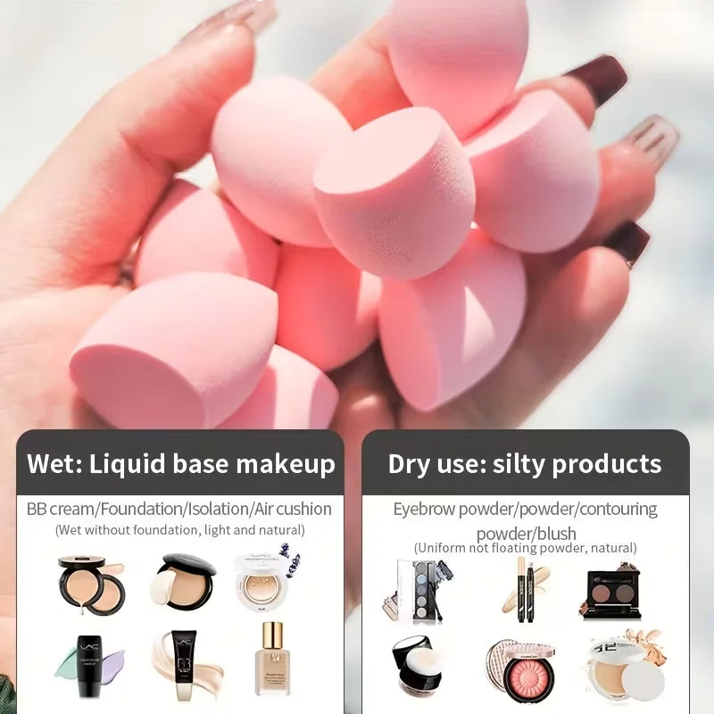 Mini Makeup Sponges for Foundation Blending – 20 Pcs Travel Set Makeup Blending Sponges Qme