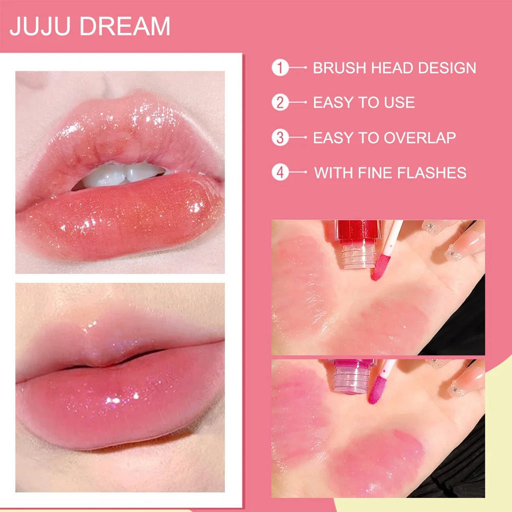 Qme Plumping Lip Gloss Oil – Hydrating Transparent Finish Plumping Lip Gloss Qme